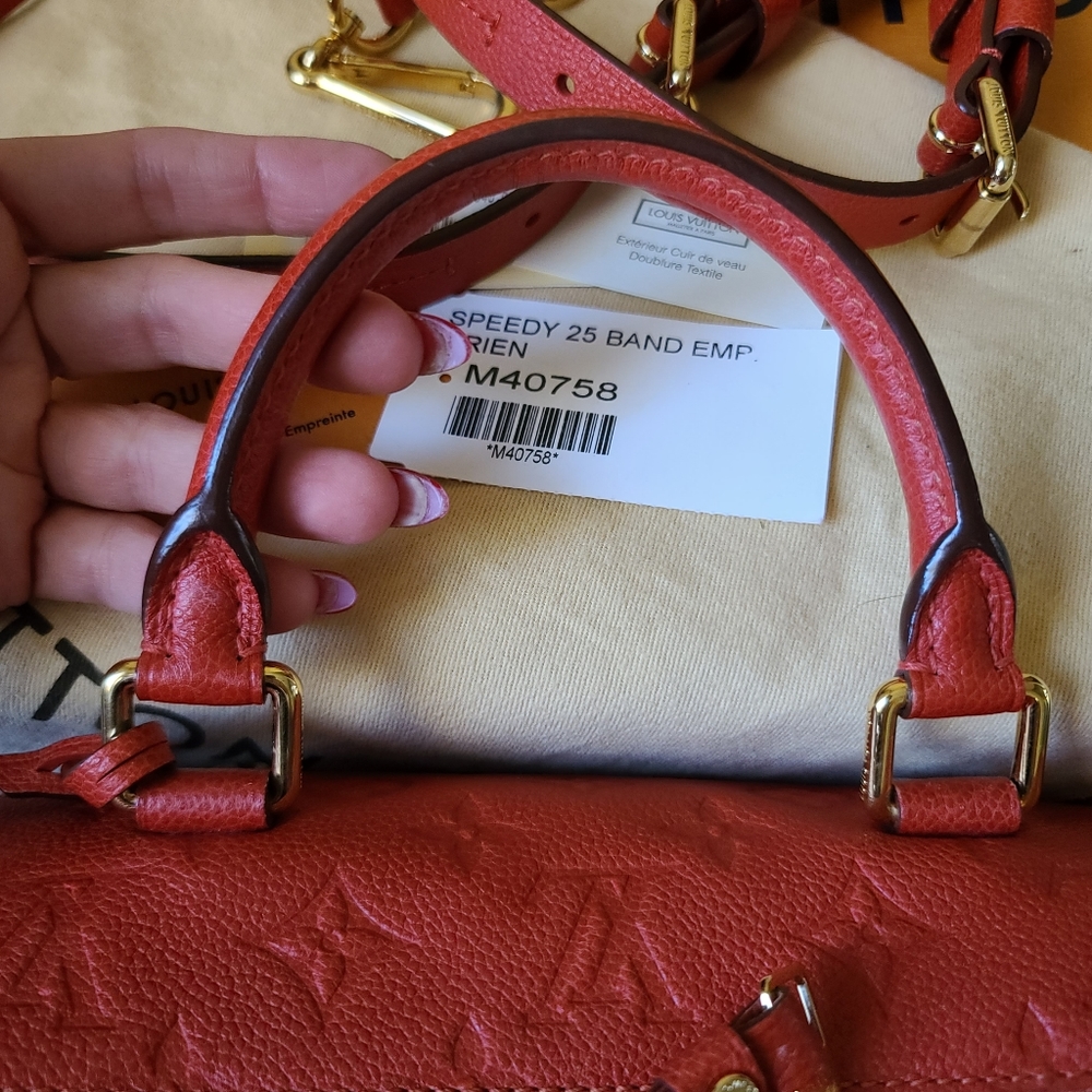 🌟 Louis vuitton speedy bandouliere empreinte 25 - Picture 9 of 10